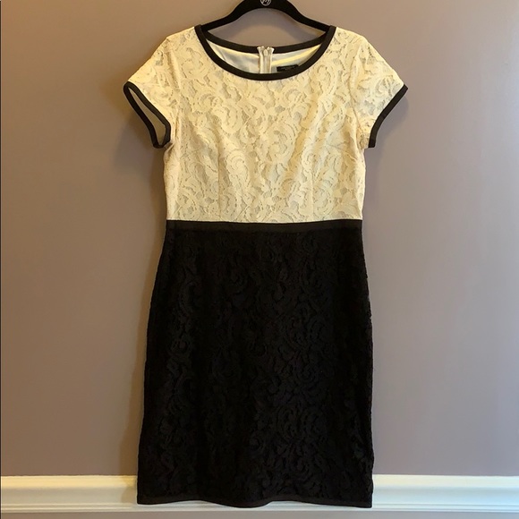Black & White Lace Dress - Picture 1 of 3